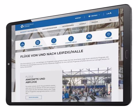 Website Mitteldeutsche Flughafen AG Website Mitteldeutsche Flughafen AG