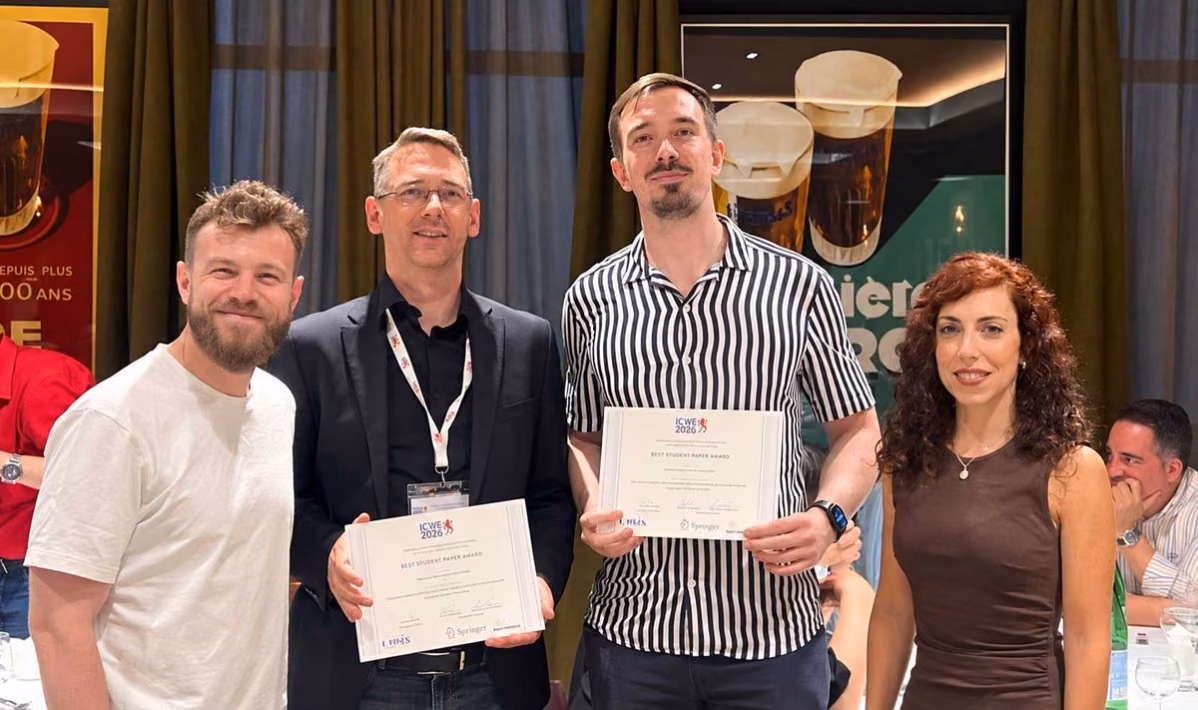 ICWE 2026: Verleihung Best Student Paper Award