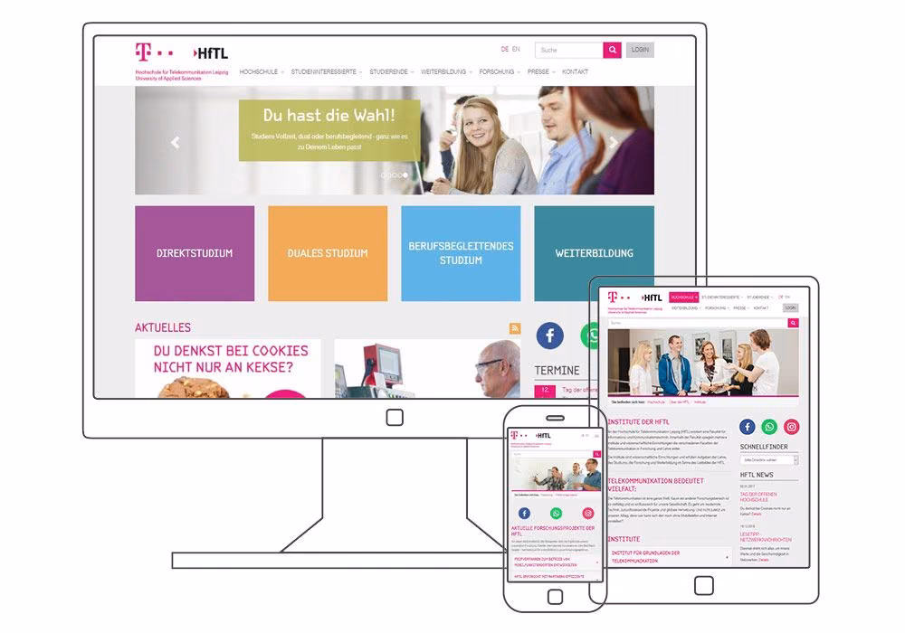 HfTL Website responsive